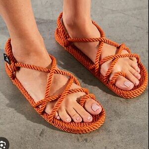 State of Mind x FP Orange Rope Sandals